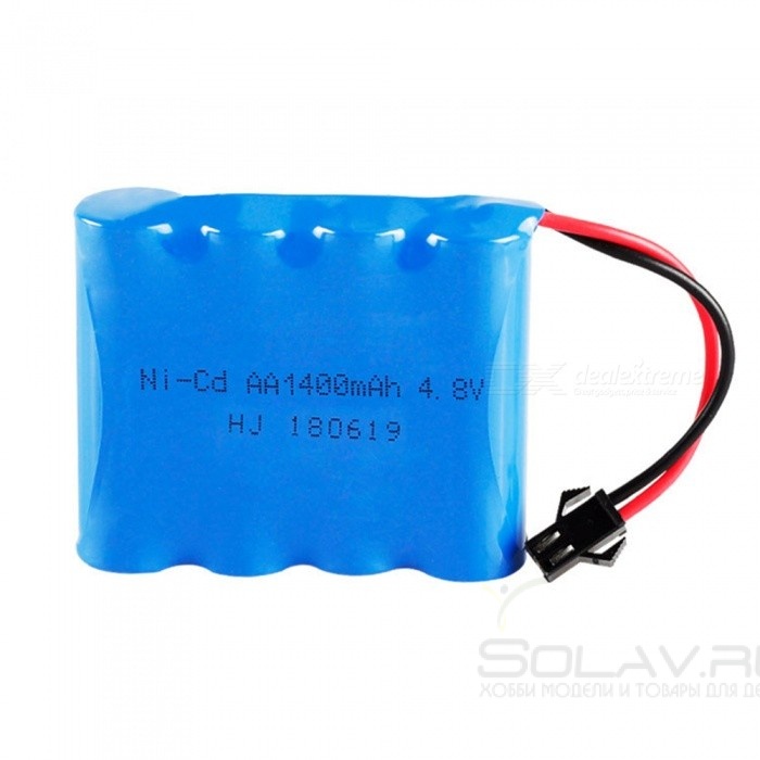 Аккумулятор Ni-Cd 4.8v 1400mah (разъем YP) - NICD-48F-1400-YP