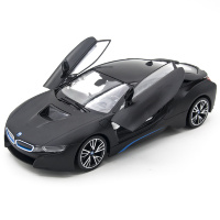 Радиоуправляемая машина Rastar BMW i8 Black 1:14 (двери открываеются с пульта) - RAS-71000