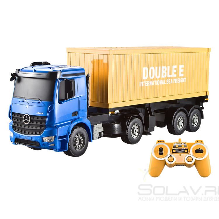 Радиоуправляемый контейнеровоз Double E Mercedes-Benz Arocs 1:20 2.4G - E564-003