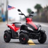 Детский электроквадроцикл Dongma ATV Red 12V с кожаным сиденьем - DMD-268A-LUX