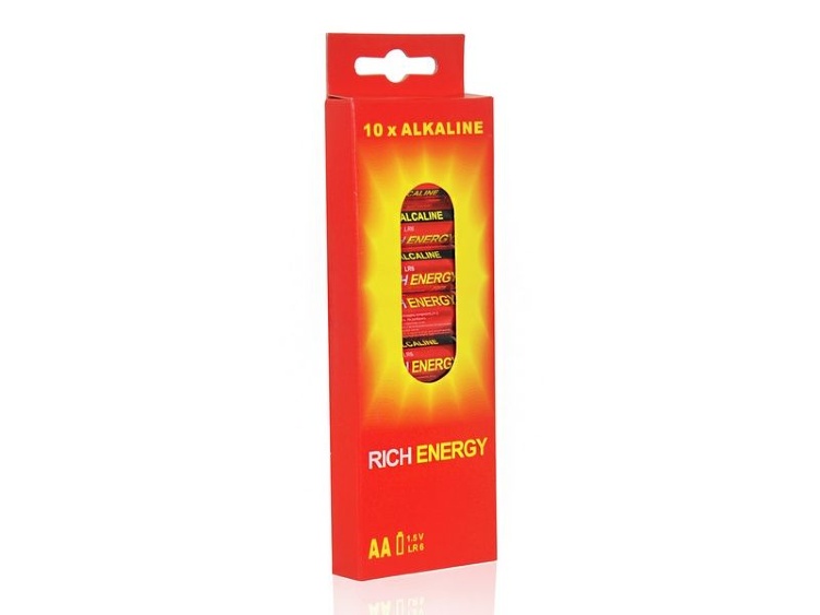 Батарейка Rich Energy AA LR6 Alkaline, (1 шт)