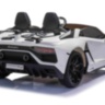 Детский электромобиль Lamborghini Aventador SVJ White Carbon (дрифт, 15 км/ч, 24V) - SX2028S-WHITE