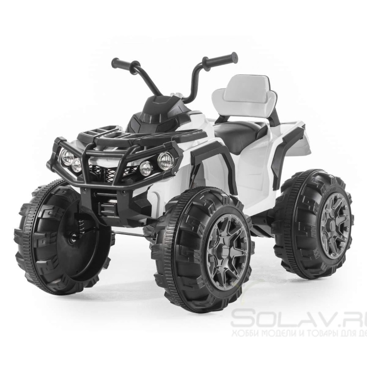 Детский квадроцикл Grizzly ATV White 12V с пультом управления 2.4G- BDM0906