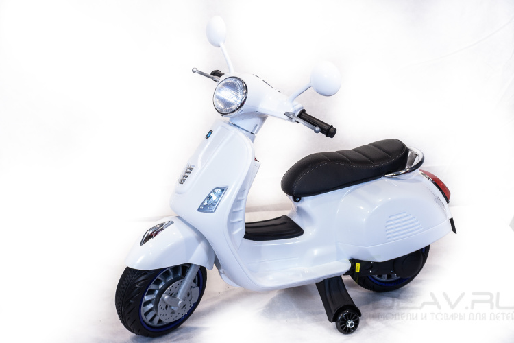 Детский мотоцикл скутер на аккумуляторе Vespa XMX 318