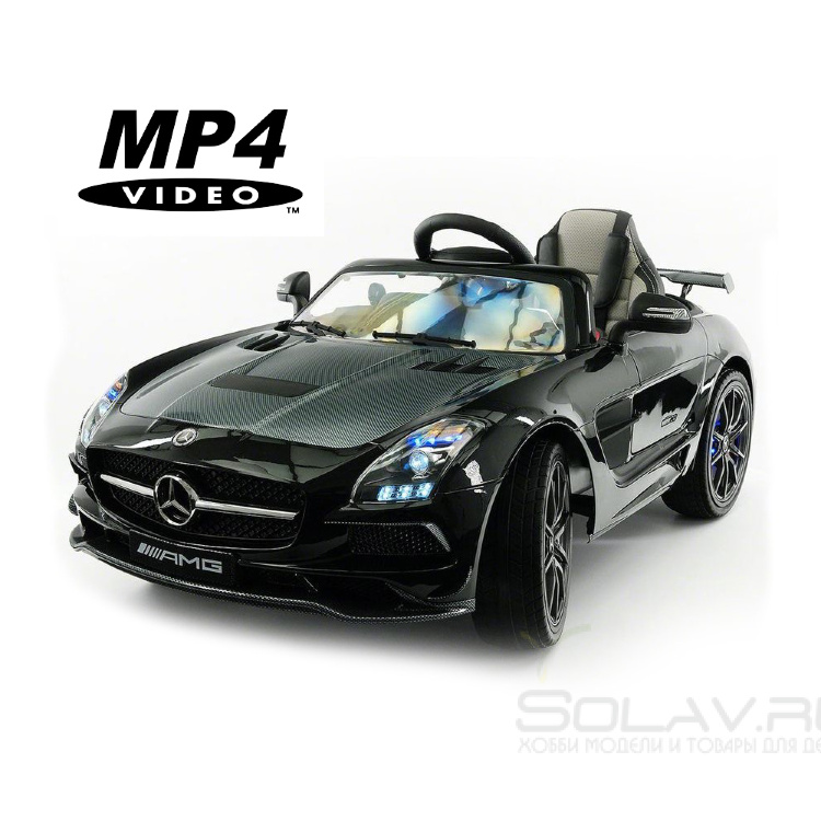 Электромобиль Mercedes-Benz SLS AMG Black Carbon Edition MP4 - SX128-S