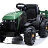 Детский электромобиль Bettyma трактор с прицепом 2WD 12V - BDM0925-GREEN