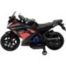 Детский электромотоцикл Kawasaki Ninja (12V, EVA, спидометр, ручка газа) - DLS07-BLACK