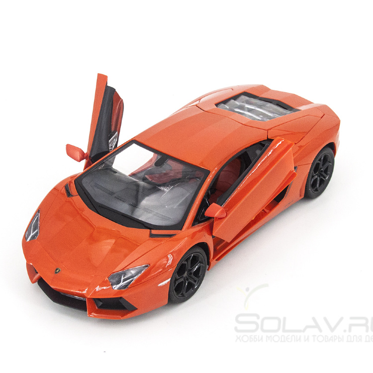 Радиоуправляемая машина MZ Lamborghini Aventador LP700 Orange 1:14, открываюся двери и капот - MZ-2225J