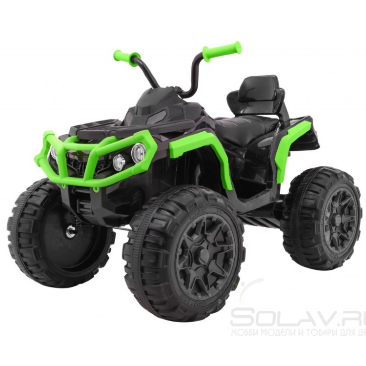 Детский квадроцикл Grizzly ATV Green/Black 12V с пультом управления - BDM0906