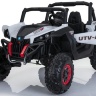 Двухместный полноприводный электромобиль White UTV-MX Buggy 12V MP4 - XMX603-WHITE-MP4