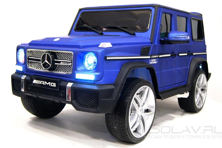 Радиоуправляемый детский электромобиль Mercedes Benz G65 Blue 12V 2.4G - G65