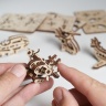 Деревянный 3D пазл Фиджет Ugears 