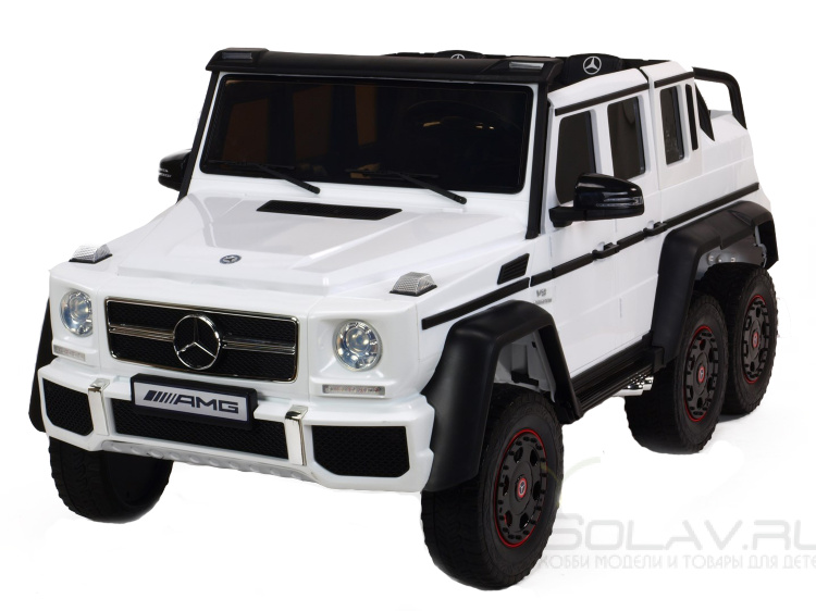 Двухместный электромобиль Mercedes Benz G63 6x6 4WD - ABL1801-WHITE