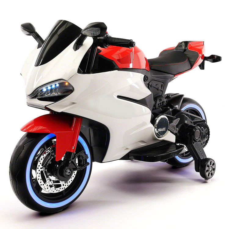 Детский электромотоцикл Ducati 12V - FT-1628-RED-WHITE